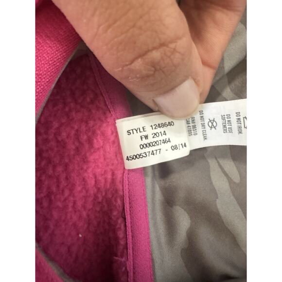 Under Armour Coldgear Storm Hoodie Womens Size Large Pink Camo Fleece - Picture 7 of 7